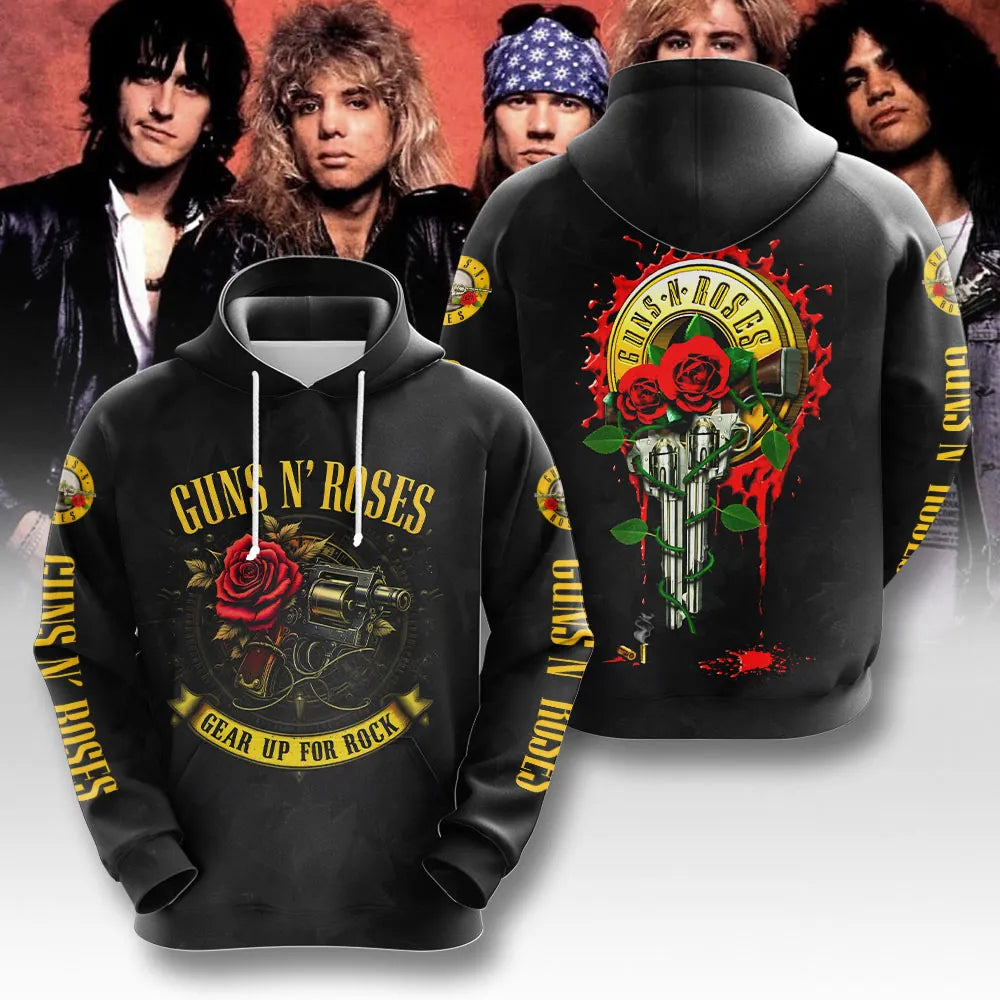 LIMITED EDITION - NEW CUSTOMIZED GUNS N’ ROSES T-SHIRT, HOODIE, ZIP HOODIE
