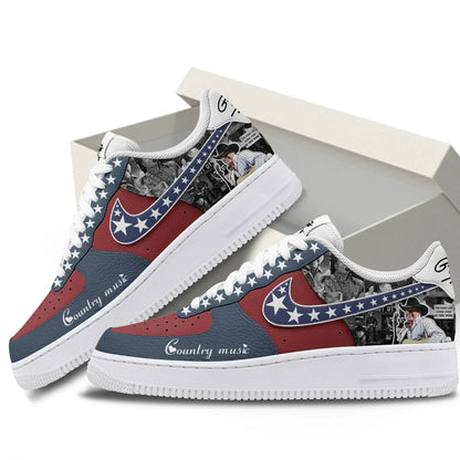 LIMITED EDITION - NEW CUSTOMIZED GEORGE STRAIT AF1 SHOES