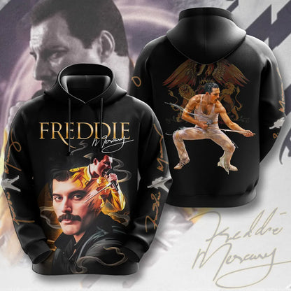 LIMITED EDITION - NEW CUSTOMIZED FREDDIE MERCURY T-SHIRT, HOODIE, ZIP HOODIE