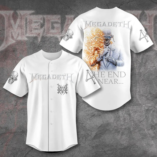 LIMITED EDITION - NEW CUSTOMIZED MEGADETH BASEBALL JERSEY