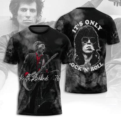 LIMITED EDITION - NEW CUSTOMIZED THE ROLLING STONES X KEITH RICHARDS T-SHIRT, HOODIE, ZIP HOODIE