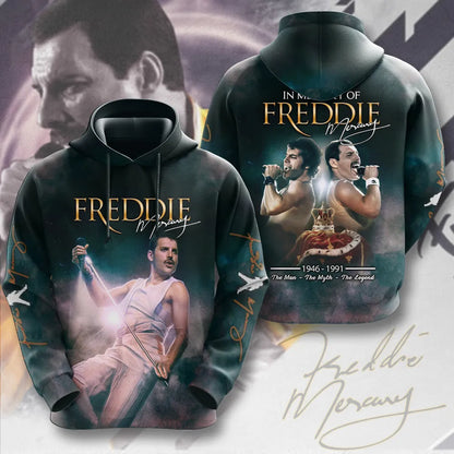 LIMITED EDITION - NEW CUSTOMIZED FREDDIE MERCURY T-SHIRT, HOODIE, ZIP HOODIE