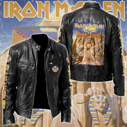 LIMITED EDITION - NEW CUSTOMIZED IRON MAIDEN MOTORCYCLE LEATHER JACKET
