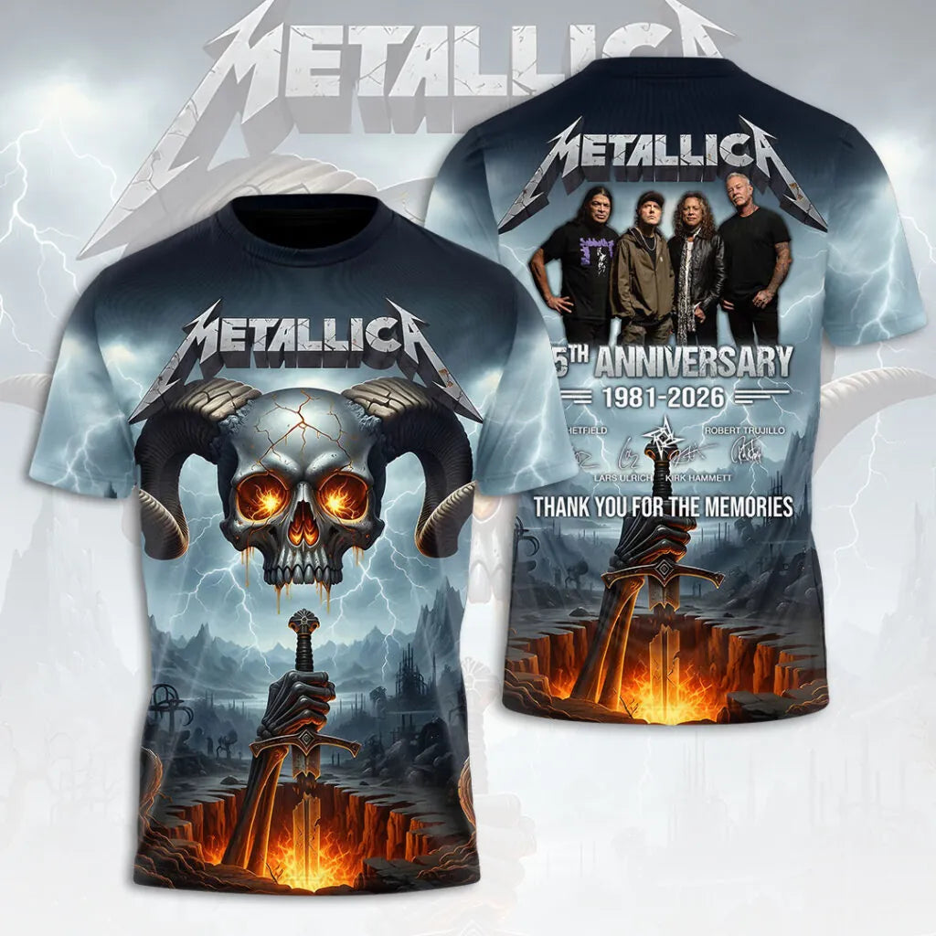 LIMITED EDITION - NEW CUSTOMIZED METALLICA T-SHIRT, HOODIE, ZIP HOODIE