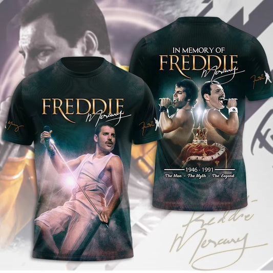 LIMITED EDITION - NEW CUSTOMIZED FREDDIE MERCURY T-SHIRT, HOODIE, ZIP HOODIE