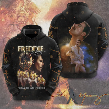 LIMITED EDITION - NEW CUSTOMIZED FREDDIE MERCURY T-SHIRT, HOODIE, ZIP HOODIE