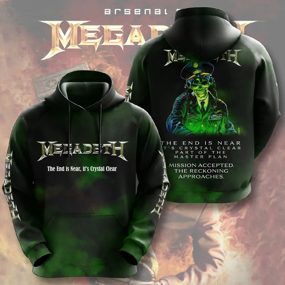 LIMITED EDITION - NEW CUSTOMIZED MEGADETH T-SHIRT, HOODIE, ZIP HOODIE