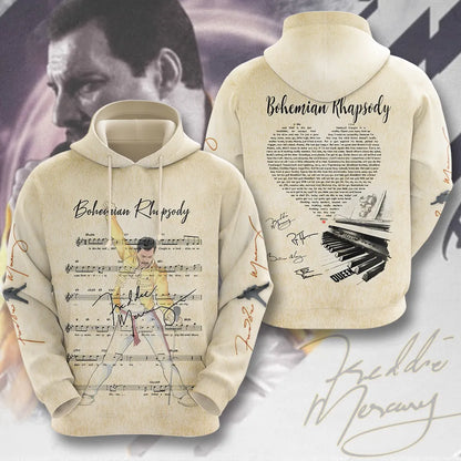LIMITED EDITION - NEW CUSTOMIZED FREDDIE MERCURY T-SHIRT, HOODIE, ZIP HOODIE