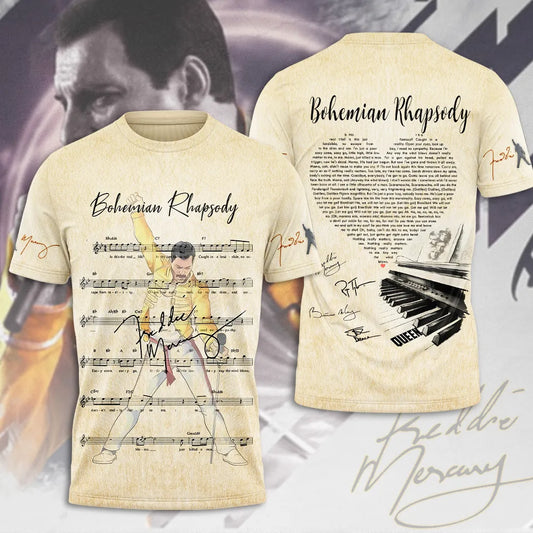 LIMITED EDITION - NEW CUSTOMIZED FREDDIE MERCURY T-SHIRT, HOODIE, ZIP HOODIE