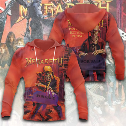 LIMITED EDITION - NEW CUSTOMIZED MEGADETH T-SHIRT, HOODIE, ZIP HOODIE