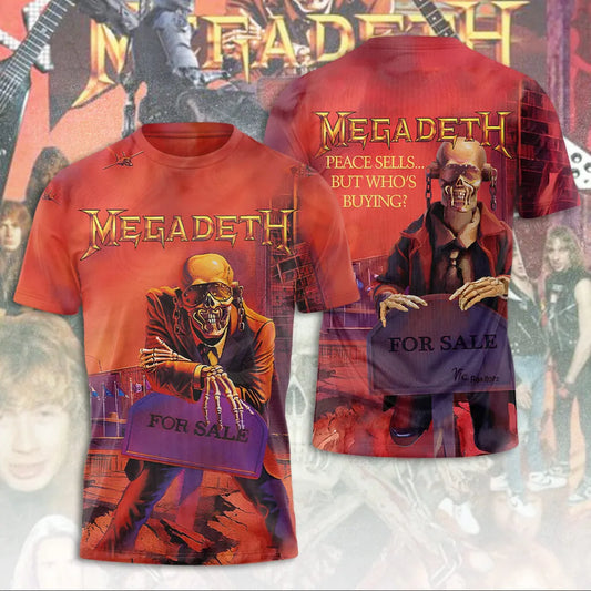 LIMITED EDITION - NEW CUSTOMIZED MEGADETH T-SHIRT, HOODIE, ZIP HOODIE