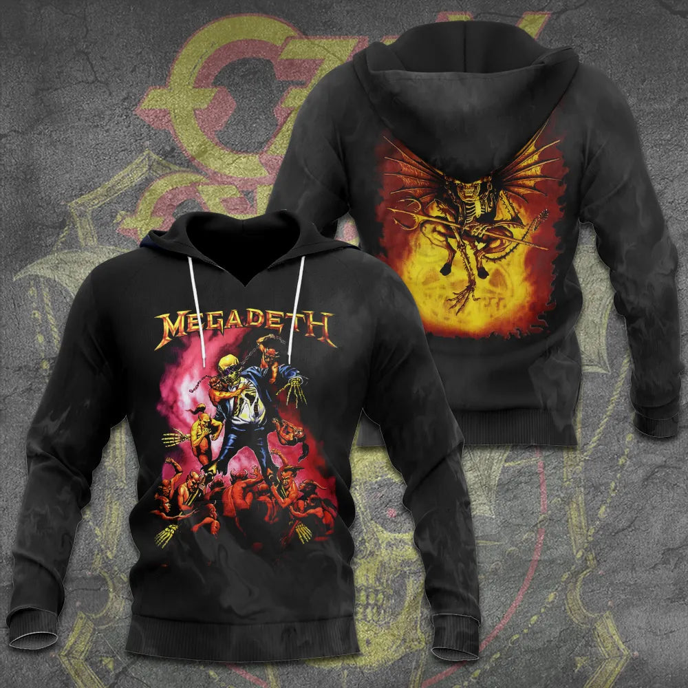 LIMITED EDITION - NEW CUSTOMIZED MEGADETH T-SHIRT, HOODIE, ZIP HOODIE
