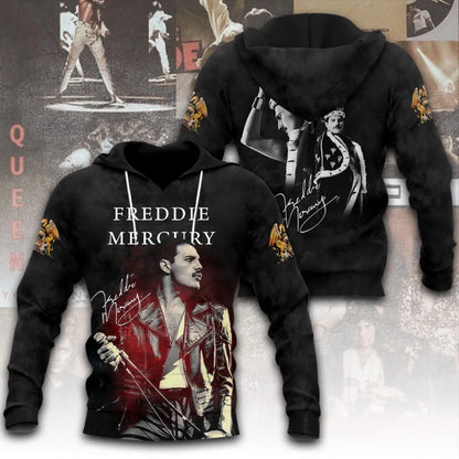 LIMITED EDITION - NEW CUSTOMIZED FREDDIE MERCURY T-SHIRT, HOODIE, ZIP HOODIE
