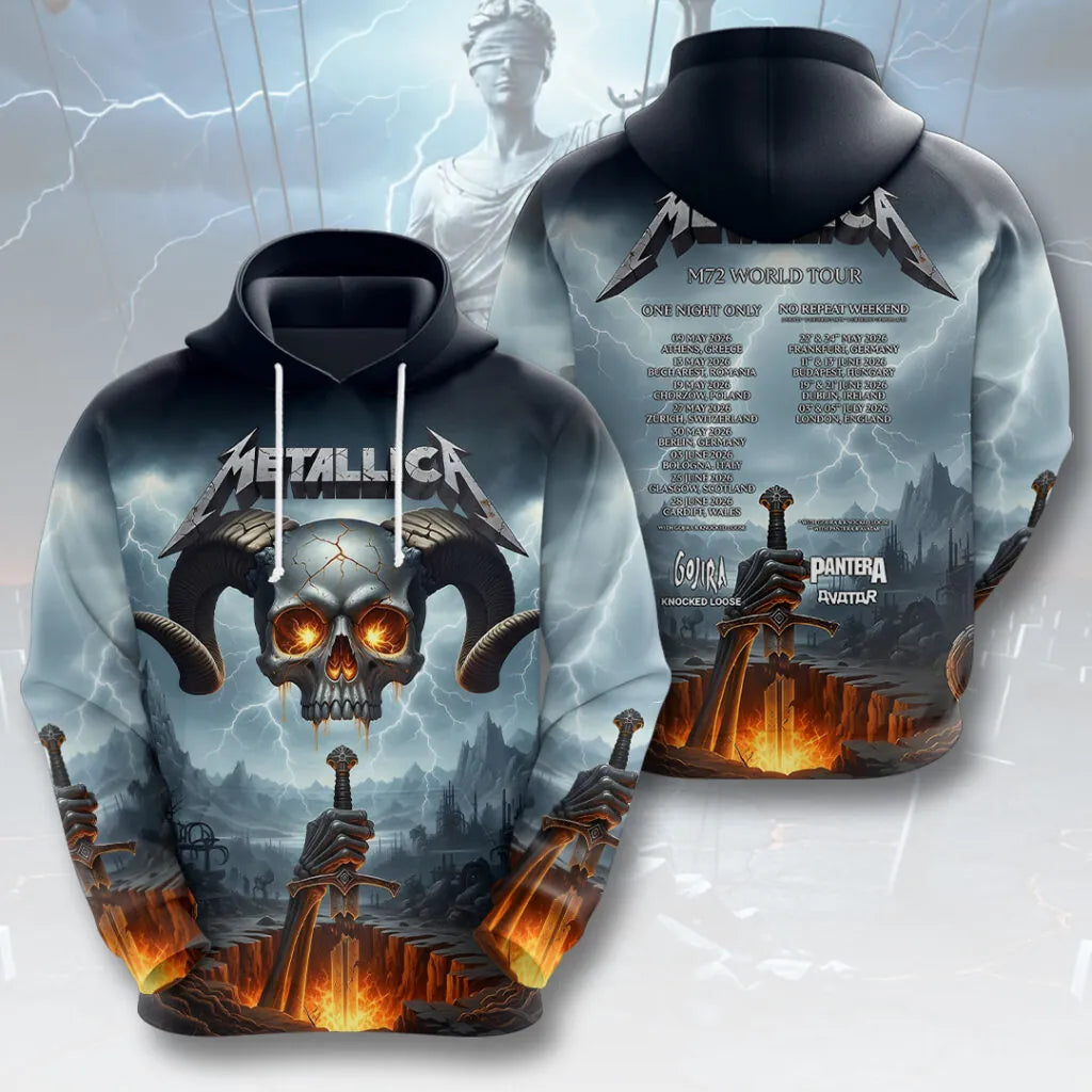 LIMITED EDITION - NEW CUSTOMIZED METALLICA T-SHIRT, HOODIE, ZIP HOODIE