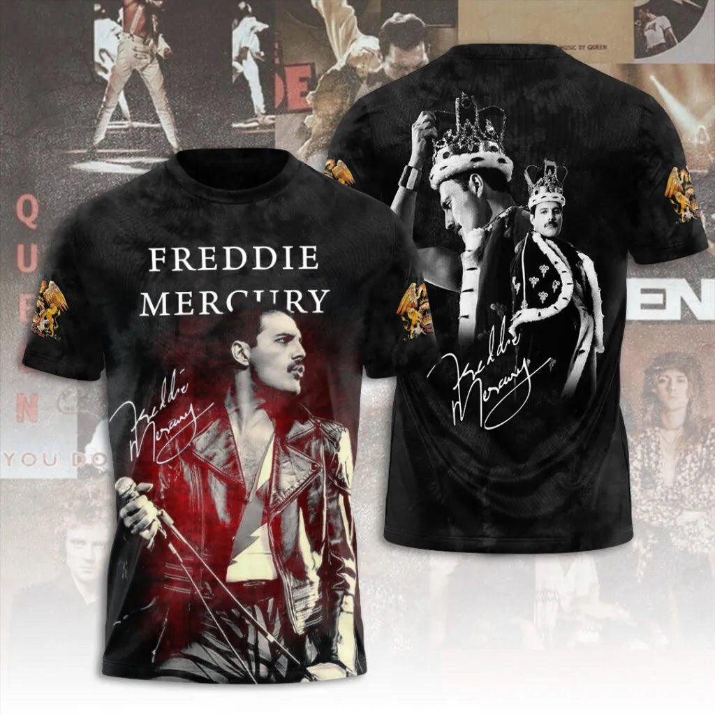 LIMITED EDITION - NEW CUSTOMIZED FREDDIE MERCURY T-SHIRT, HOODIE, ZIP HOODIE