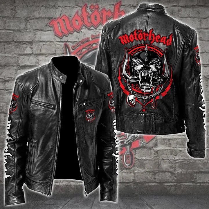 LIMITED EDITION - NEW CUSTOMIZED MOTÖRHEAD MOTORCYCLE LEATHER JACKET