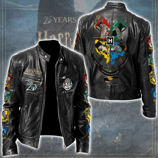 LIMITED EDITION - NEW CUSTOMIZED HRPT MOTORCYCLE LEATHER JACKET