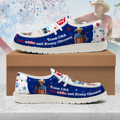 LIMITED EDITION - NEW CUSTOMIZED KENNY CHESNEY LOAFER SHOES