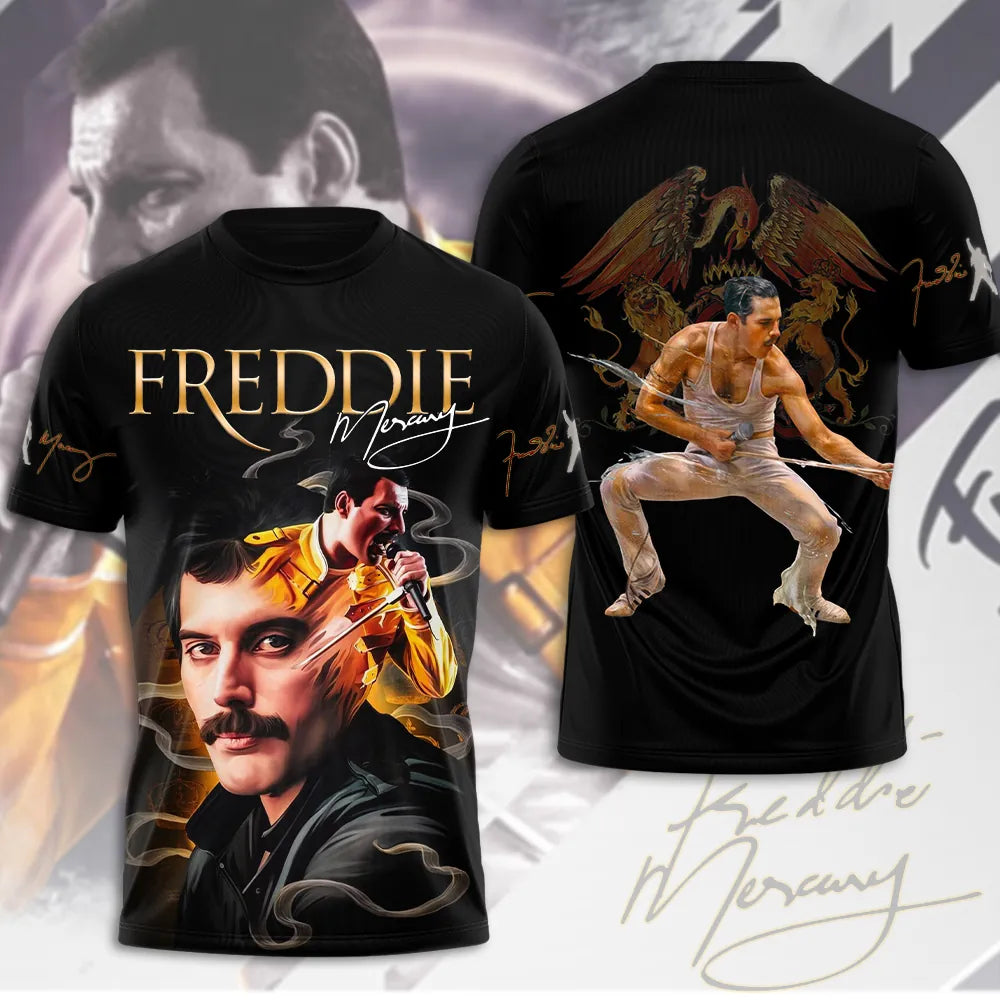 LIMITED EDITION - NEW CUSTOMIZED FREDDIE MERCURY T-SHIRT, HOODIE, ZIP HOODIE