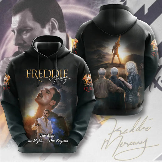 LIMITED EDITION - NEW CUSTOMIZED FREDDIE MERCURY T-SHIRT, HOODIE, ZIP HOODIE