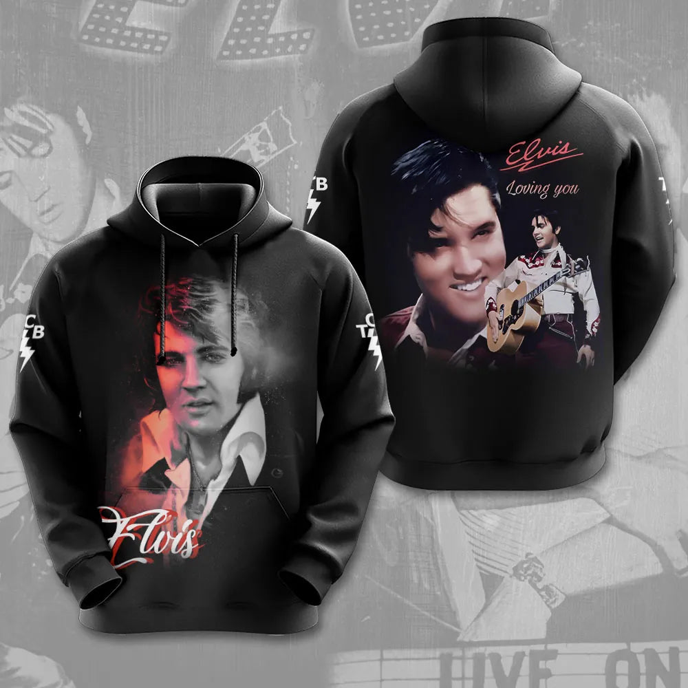 LIMITED EDITION - NEW CUSTOMIZED ELVIS PRESLEY T-SHIRT, HOODIE, ZIP HOODIE