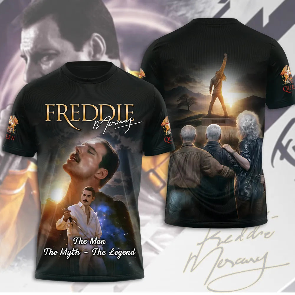 LIMITED EDITION - NEW CUSTOMIZED FREDDIE MERCURY T-SHIRT, HOODIE, ZIP HOODIE