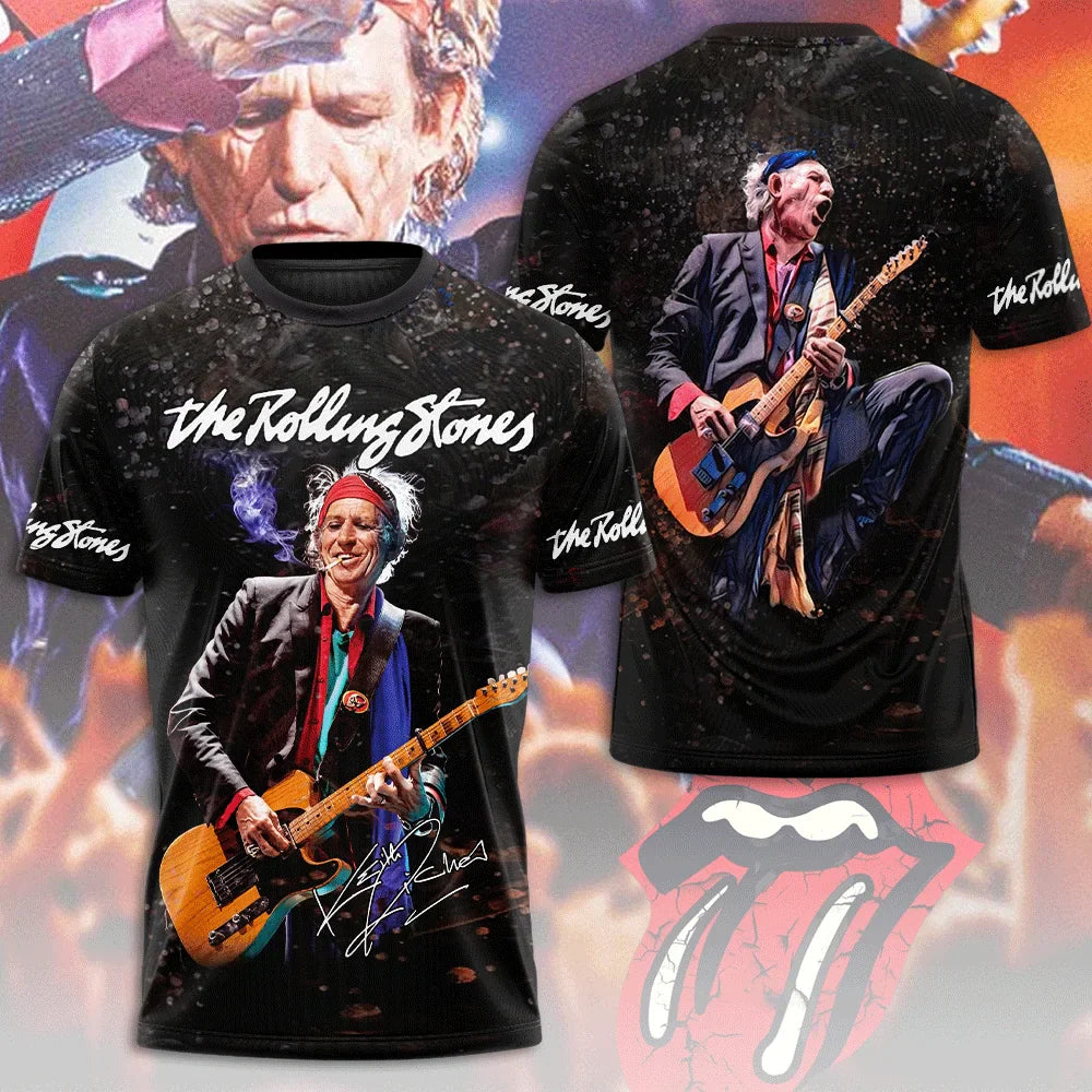 LIMITED EDITION - NEW CUSTOMIZED THE ROLLING STONES X KEITH RICHARDS T-SHIRT, HOODIE, ZIP HOODIE
