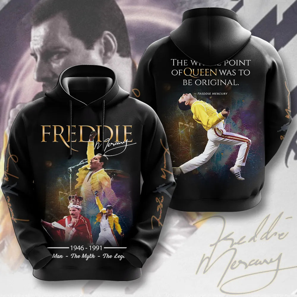 LIMITED EDITION - NEW CUSTOMIZED FREDDIE MERCURY T-SHIRT, HOODIE, ZIP HOODIE