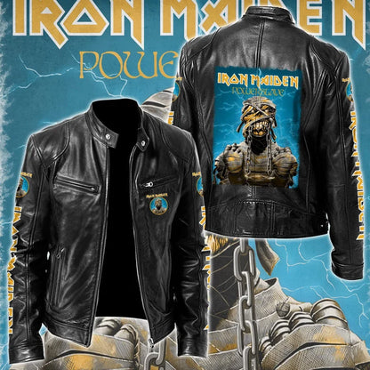 LIMITED EDITION - NEW CUSTOMIZED IRON MAIDEN MOTORCYCLE LEATHER JACKET
