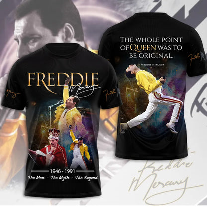 LIMITED EDITION - NEW CUSTOMIZED FREDDIE MERCURY T-SHIRT, HOODIE, ZIP HOODIE