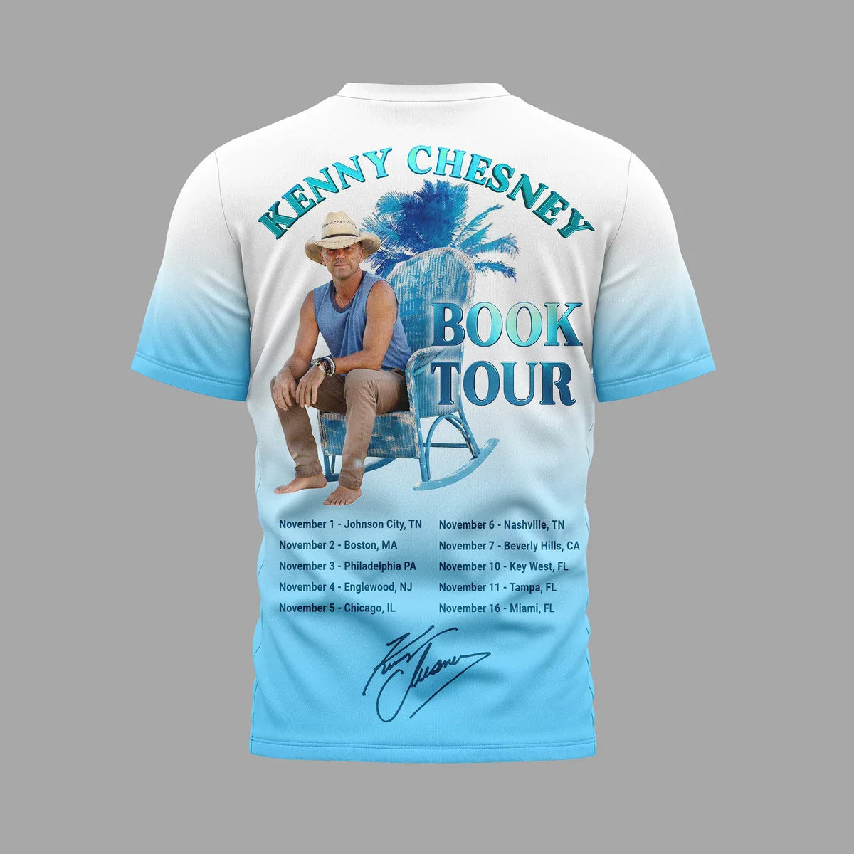 LIMITED EDITION - NEW CUSTOMIZED KENNY CHESNEY T-SHIRT, HOODIE, ZIP HOODIE