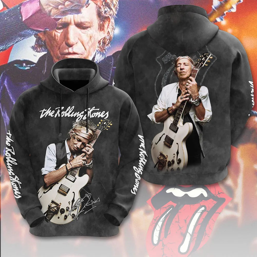 LIMITED EDITION - NEW CUSTOMIZED THE ROLLING STONES X KEITH RICHARDS T-SHIRT, HOODIE, ZIP HOODIE