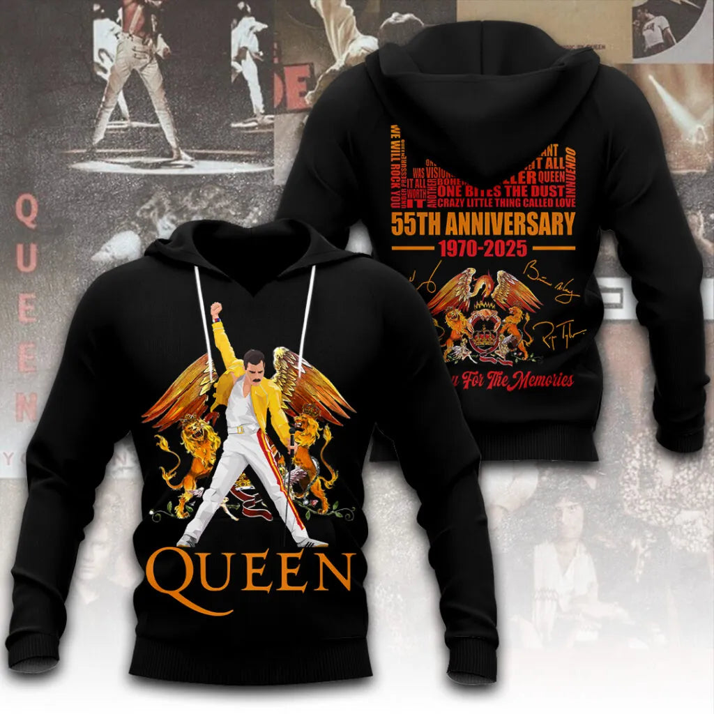LIMITED EDITION - NEW CUSTOMIZED FREDDIE MERCURY T-SHIRT, HOODIE, ZIP HOODIE