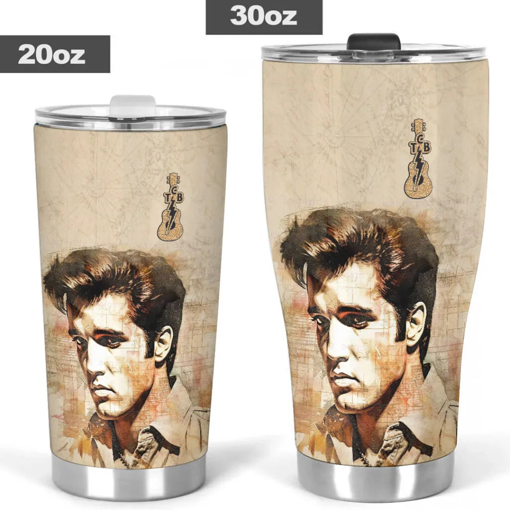LIMITED EDITION - NEW CUSTOMIZED ELVIS PRESLEY TUMBLER CUP