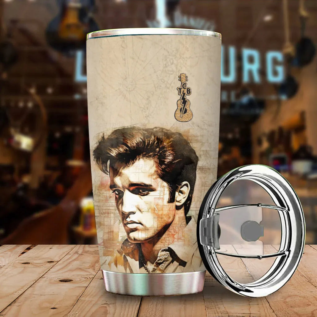 LIMITED EDITION - NEW CUSTOMIZED ELVIS PRESLEY TUMBLER CUP