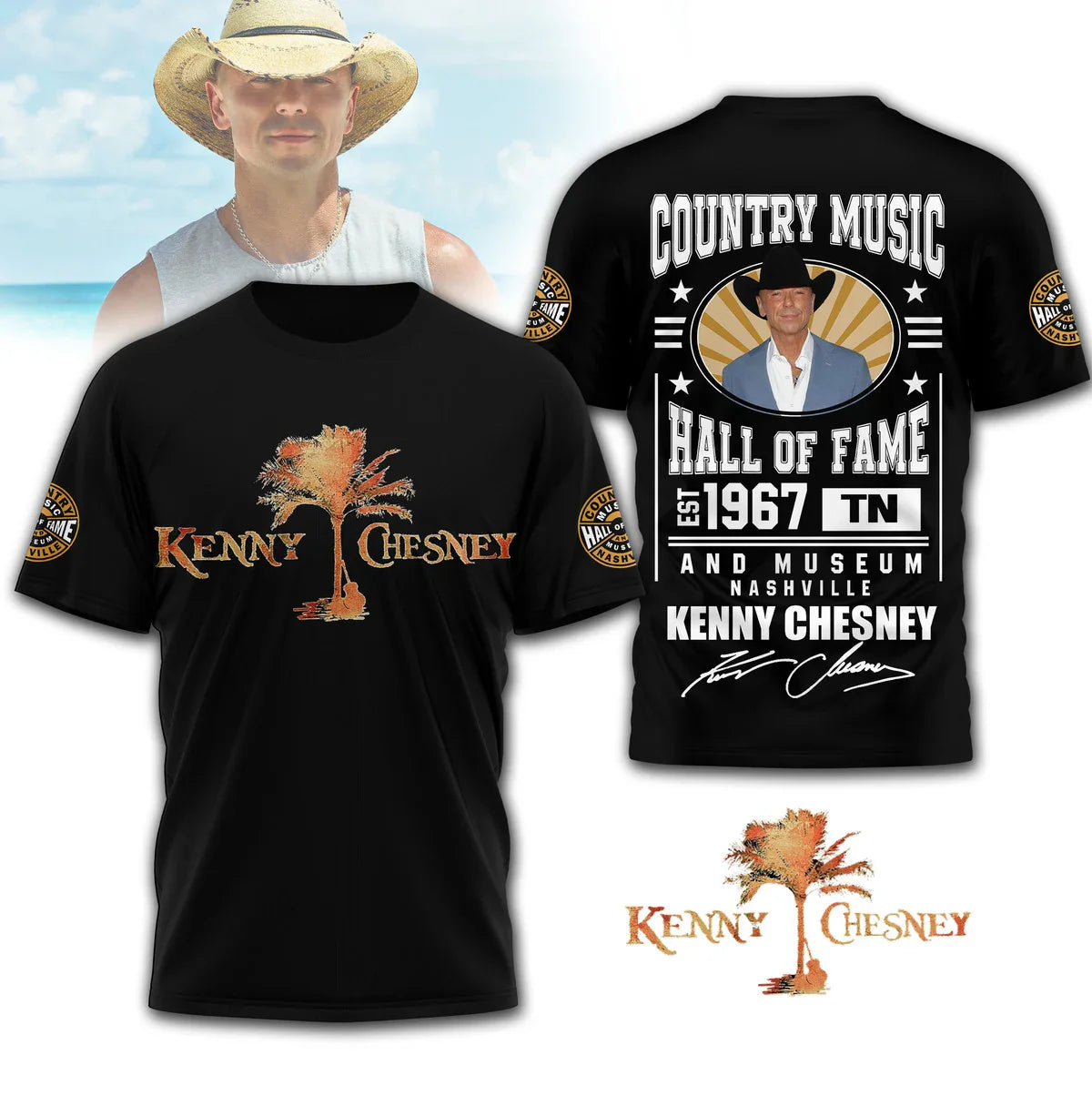 LIMITED EDITION - NEW CUSTOMIZED KENNY CHESNEY T-SHIRT, HOODIE, ZIP HOODIE