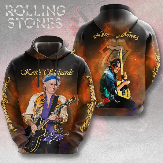 LIMITED EDITION - NEW CUSTOMIZED THE ROLLING STONES X KEITH RICHARDS T-SHIRT, HOODIE, ZIP HOODIE