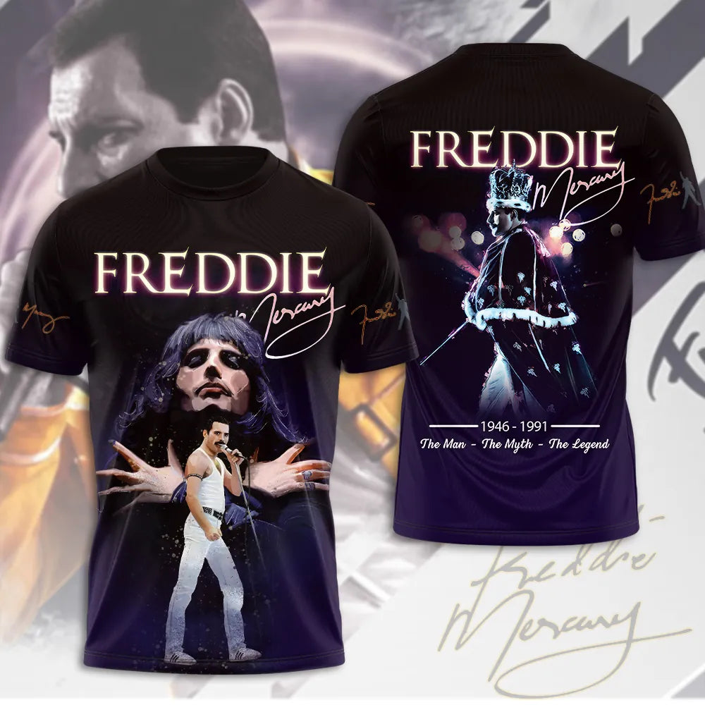 LIMITED EDITION - NEW CUSTOMIZED FREDDIE MERCURY T-SHIRT, HOODIE, ZIP HOODIE
