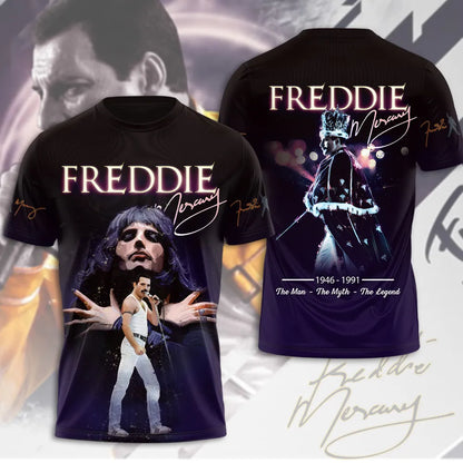 LIMITED EDITION - NEW CUSTOMIZED FREDDIE MERCURY T-SHIRT, HOODIE, ZIP HOODIE