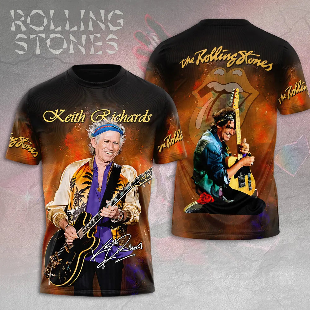 LIMITED EDITION - NEW CUSTOMIZED THE ROLLING STONES X KEITH RICHARDS T-SHIRT, HOODIE, ZIP HOODIE