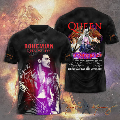 LIMITED EDITION - NEW CUSTOMIZED FREDDIE MERCURY T-SHIRT, HOODIE, ZIP HOODIE