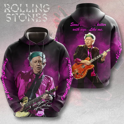 LIMITED EDITION - NEW CUSTOMIZED THE ROLLING STONES X KEITH RICHARDS T-SHIRT, HOODIE, ZIP HOODIE
