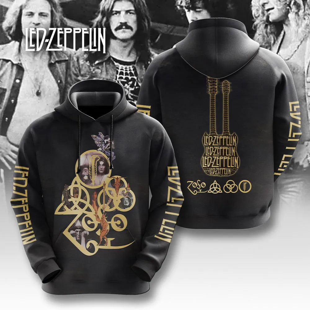 LIMITED EDITION - NEW CUSTOMIZED LED ZEPPELIN T-SHIRT, HOODIE, ZIP HOODIE