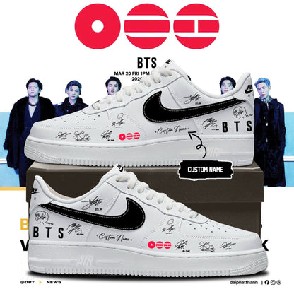 LIMITED EDITION - BTS COMEBACK WORLD TOUR AF1 SHOES