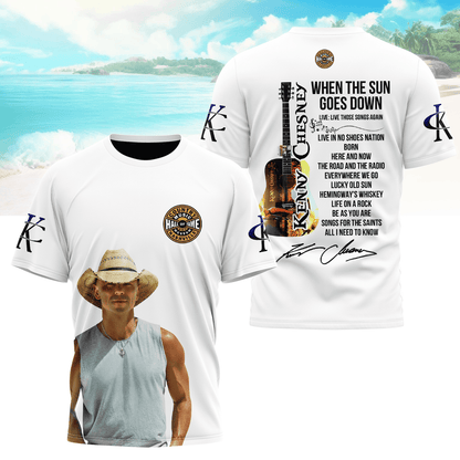 LIMITED EDITION - NEW CUSTOMIZED KENNY CHESNEY T-SHIRT, HOODIE, ZIP HOODIE
