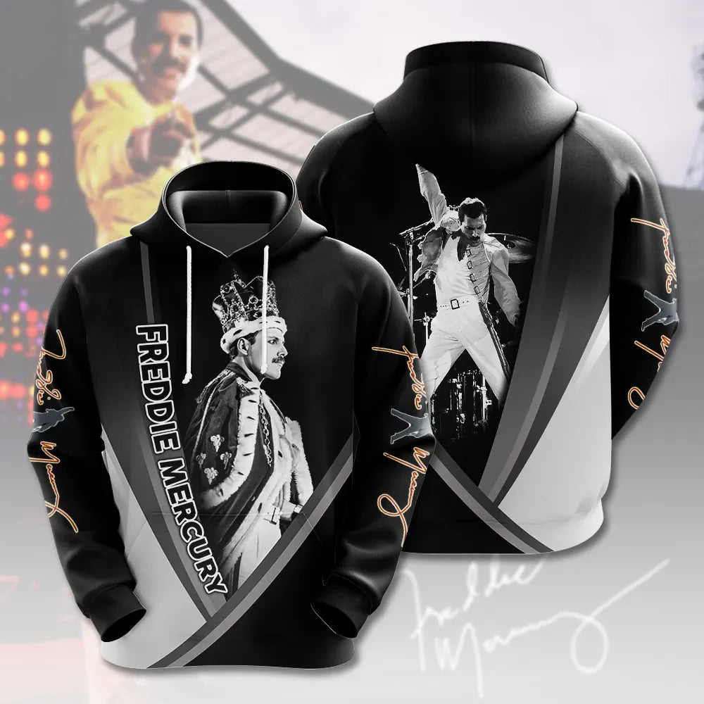 LIMITED EDITION - NEW CUSTOMIZED FREDDIE MERCURY T-SHIRT, HOODIE, ZIP HOODIE