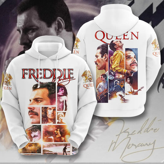 LIMITED EDITION - NEW CUSTOMIZED QUEEN BAND X FREDDIE MERCURY T-SHIRT, HOODIE, ZIP HOODIE
