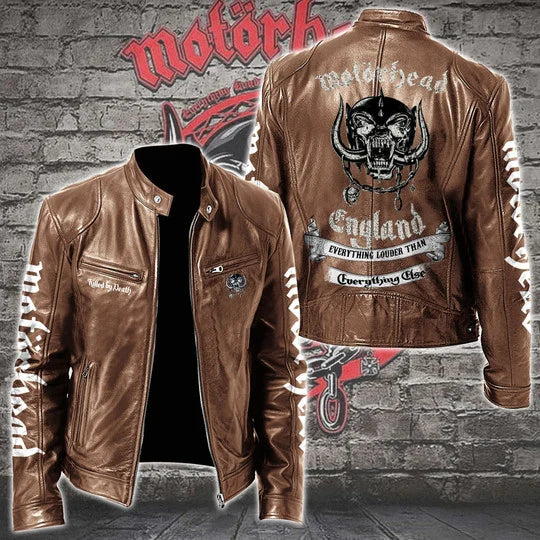 LIMITED EDITION - NEW CUSTOMIZED MOTÖRHEAD MOTORCYCLE LEATHER JACKET
