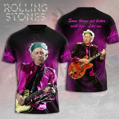 LIMITED EDITION - NEW CUSTOMIZED THE ROLLING STONES X KEITH RICHARDS T-SHIRT, HOODIE, ZIP HOODIE