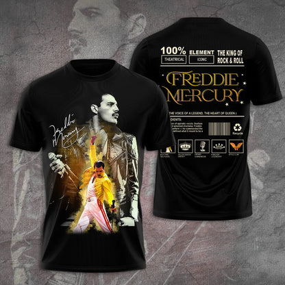 LIMITED EDITION - NEW CUSTOMIZED FREDDIE MERCURY T-SHIRT, HOODIE, ZIP HOODIE